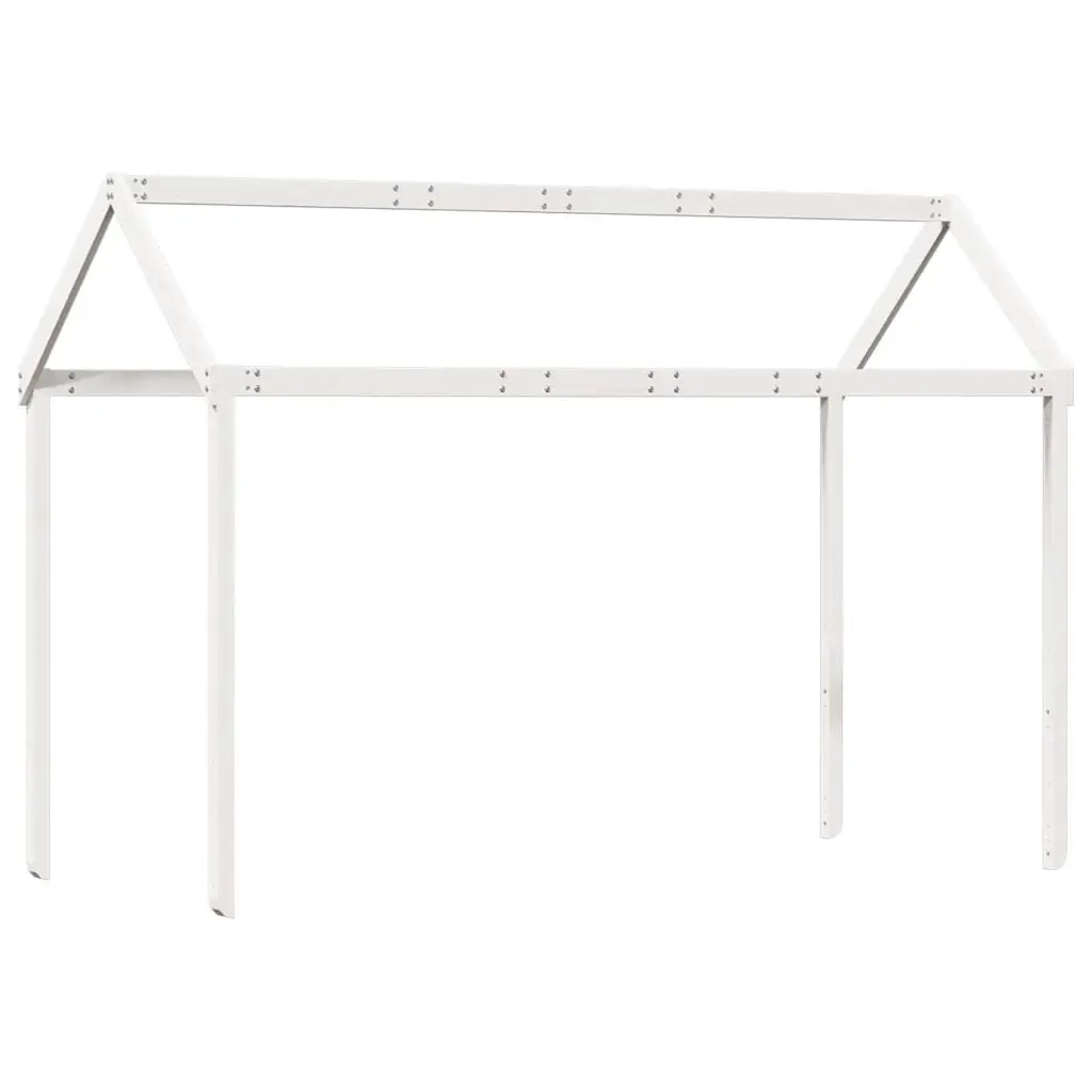 vidaXL Tak for barneseng hvit 217x95,5x159 cm heltre furu