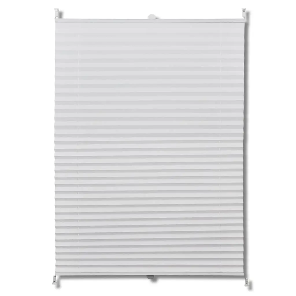 vidaXL Plissegardiner 60 x 125 cm Hvit