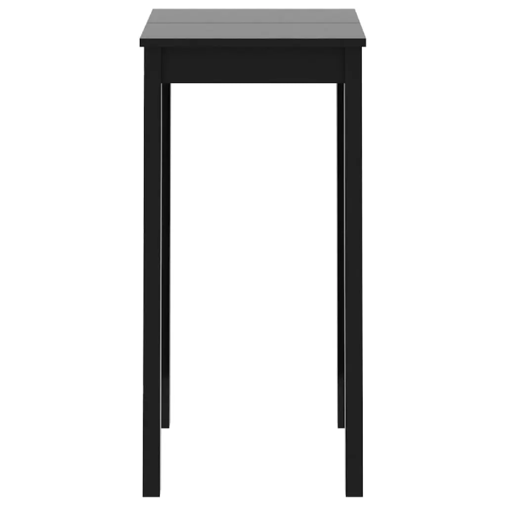 vidaXL Barbord MDF svart 55x55x107 cm