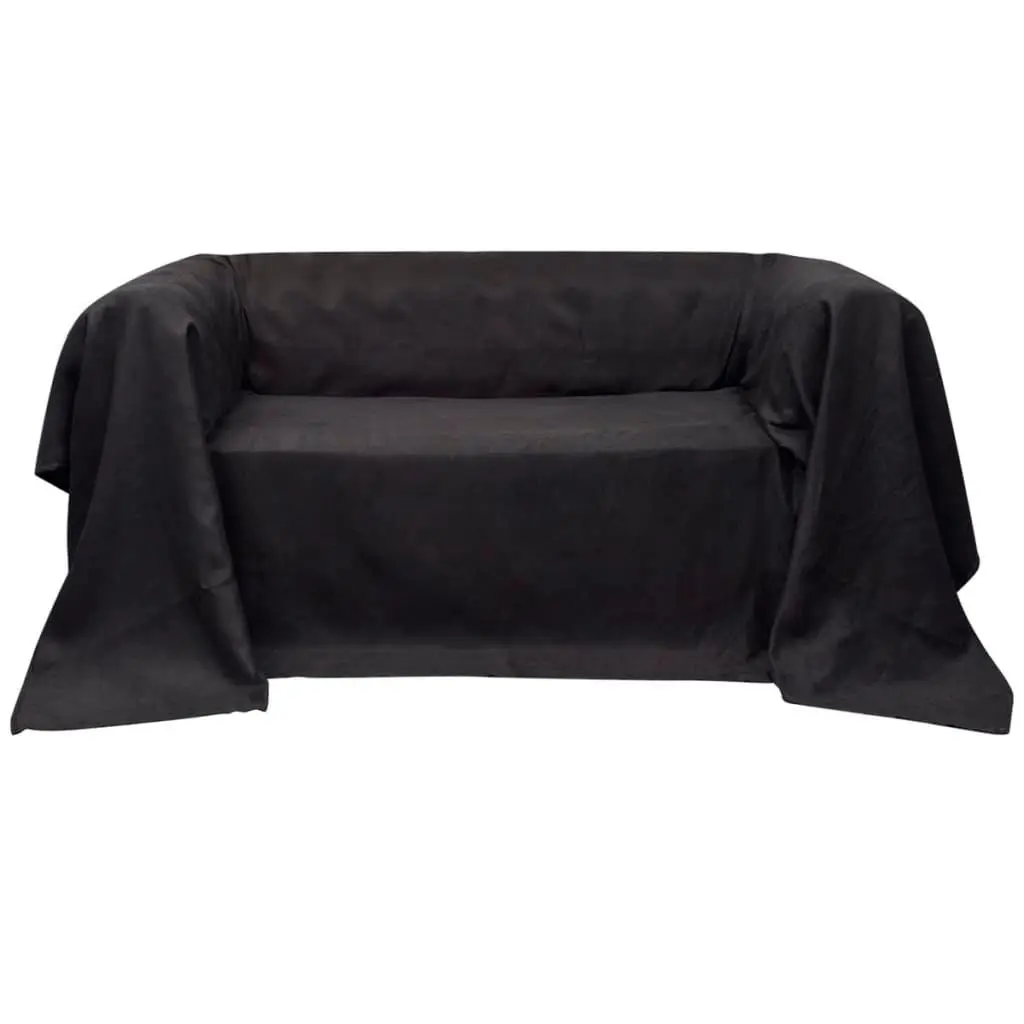 vidaXL Mikro-semsket sofa overtrekk antrasitt 270 x 350 cm