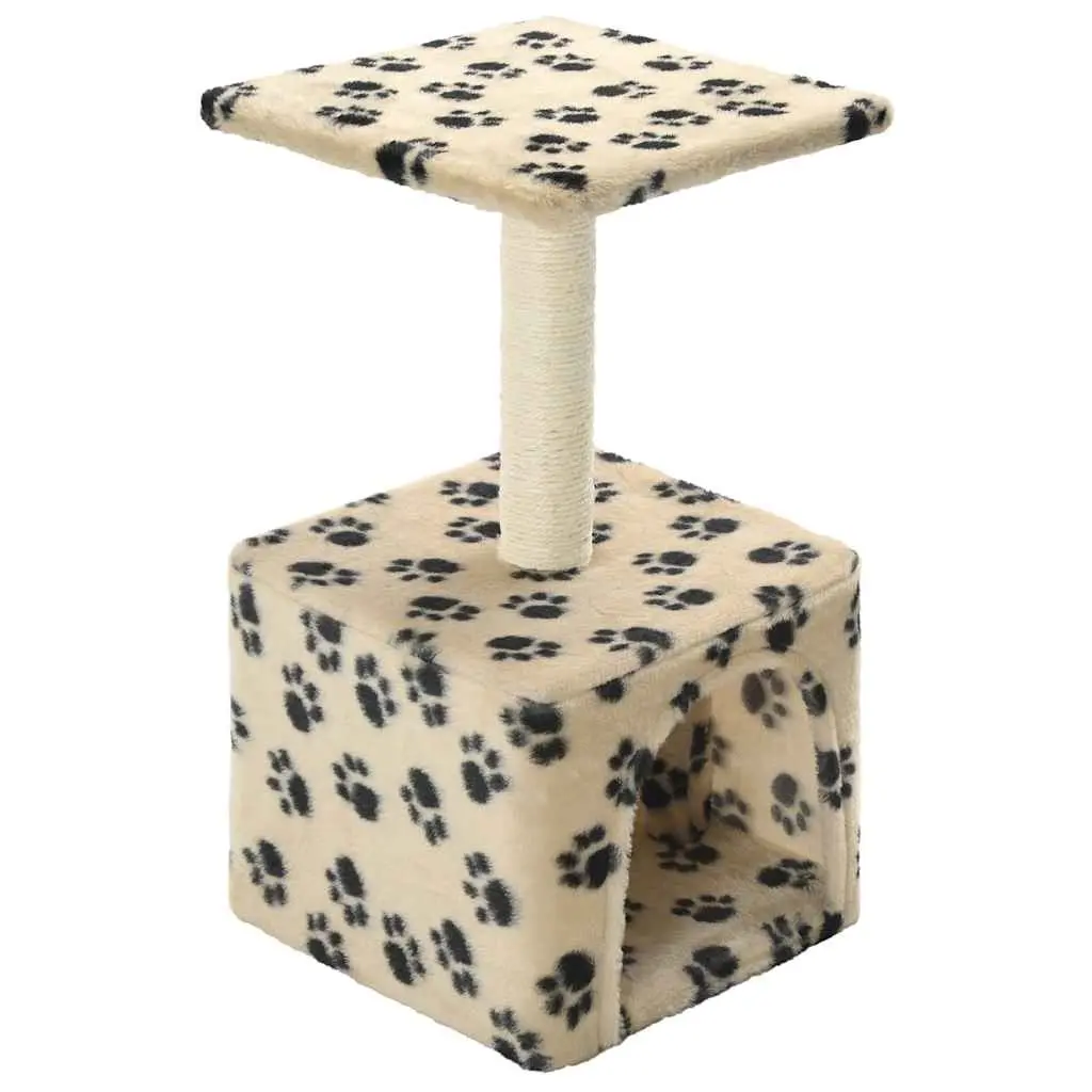 vidaXL Kloretre med klorestolpe i sisal 55 cm poteavtrykk beige