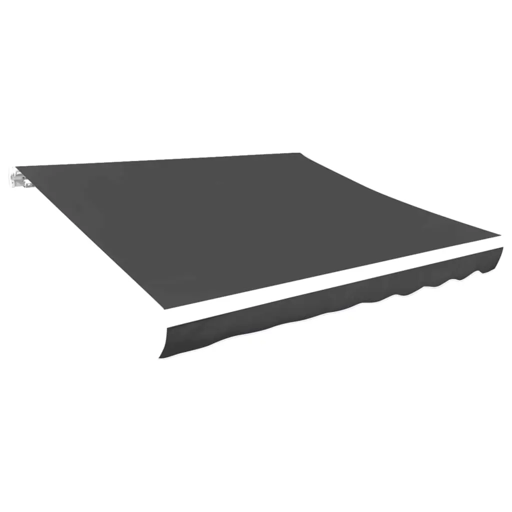 vidaXL Erstatningsduk for markise grå 300x250 cm polyester