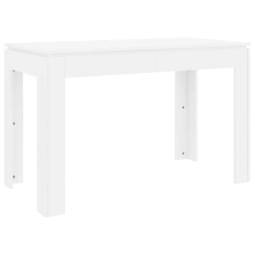 vidaXL Spisebord hvit 120x60x76 cm konstruert tre