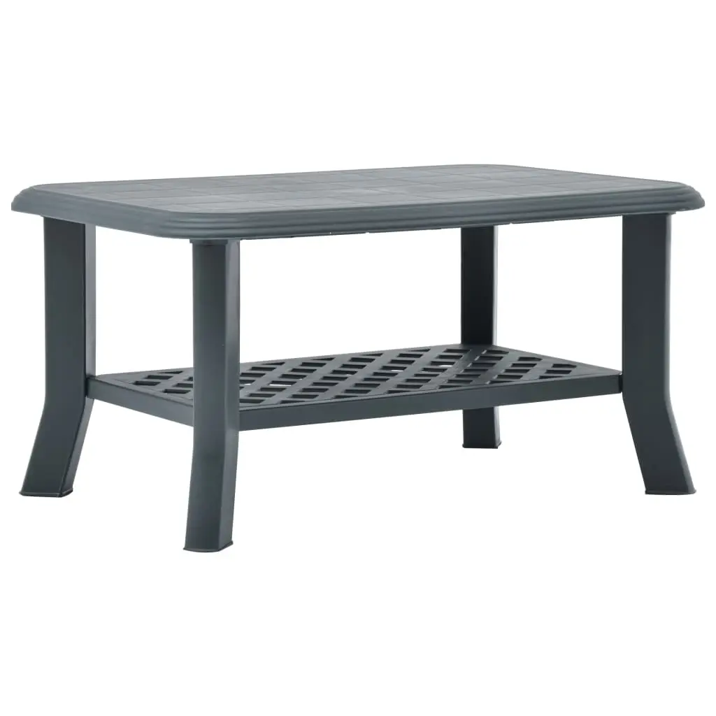 vidaXL Sofabord grønn 90x60x46 cm plast change2