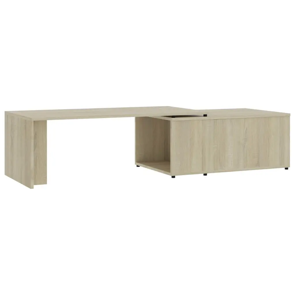 vidaXL Sofabord sonoma eik 150x50x35 cm konstruert tre change2