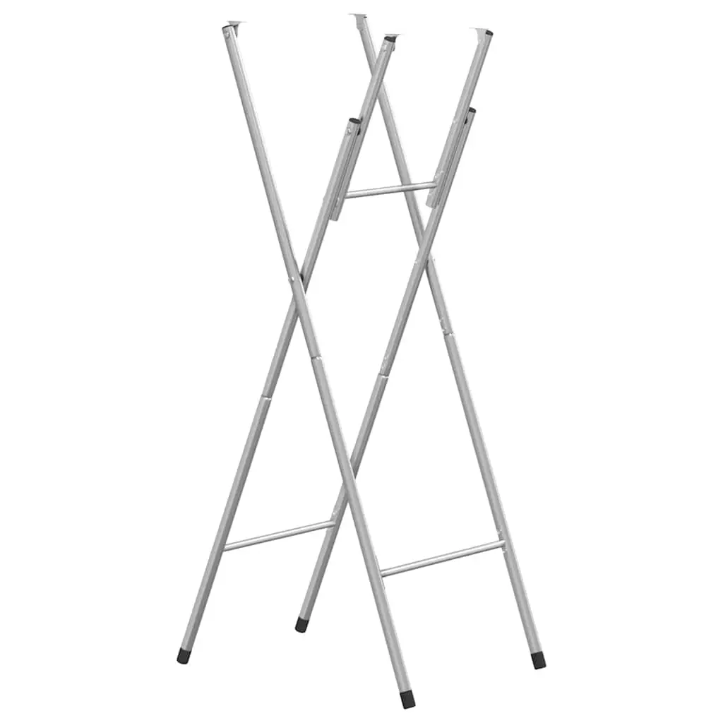 vidaXL Sammenleggbare barbordben sølv 45x53x108 cm galvanisert stål
