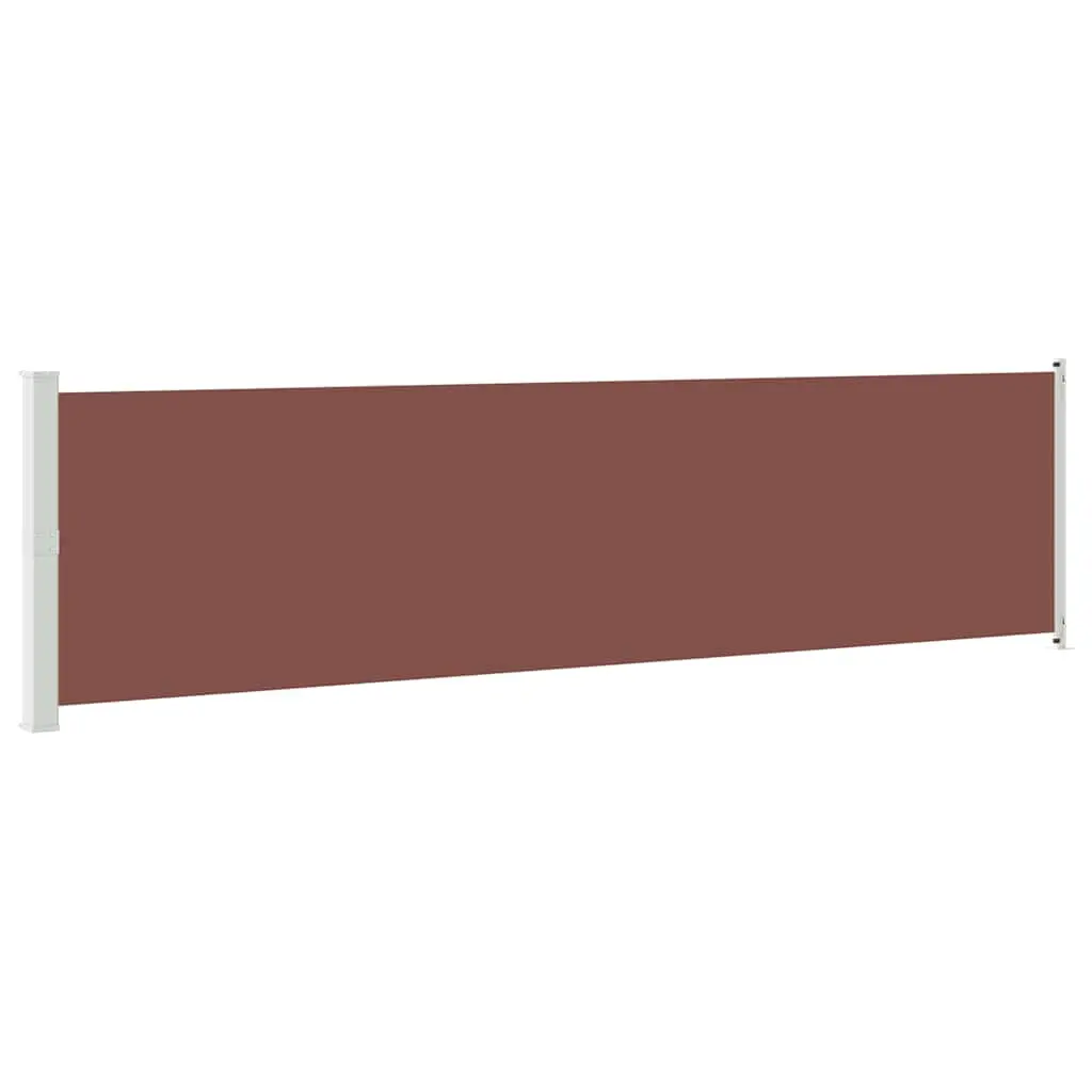 vidaXL Uttrekkbar sidemarkise 600x160 cm brun