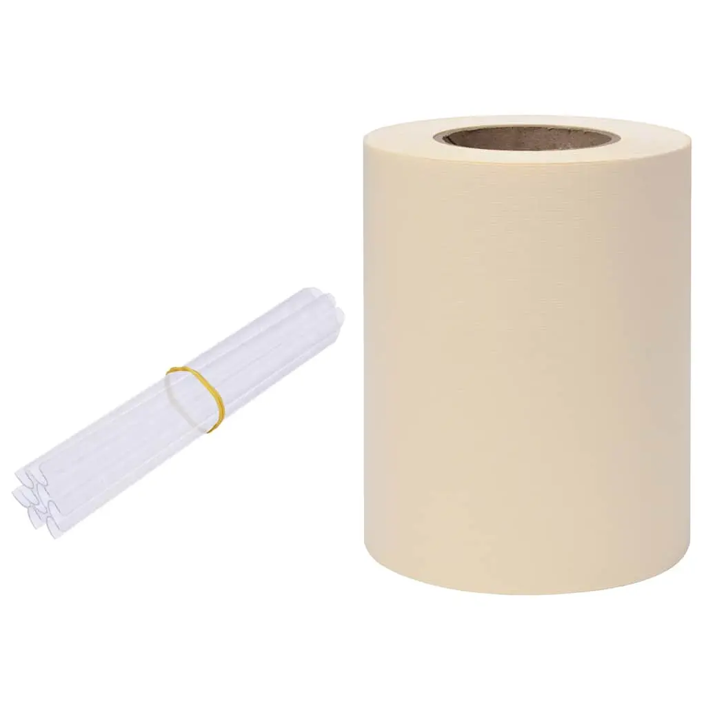 vidaXL Hageskjerm PVC 35x0,19 m kremhvit