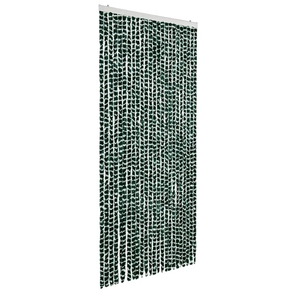 vidaXL Insektgardin grønn og hvit 100x220 cm chenille