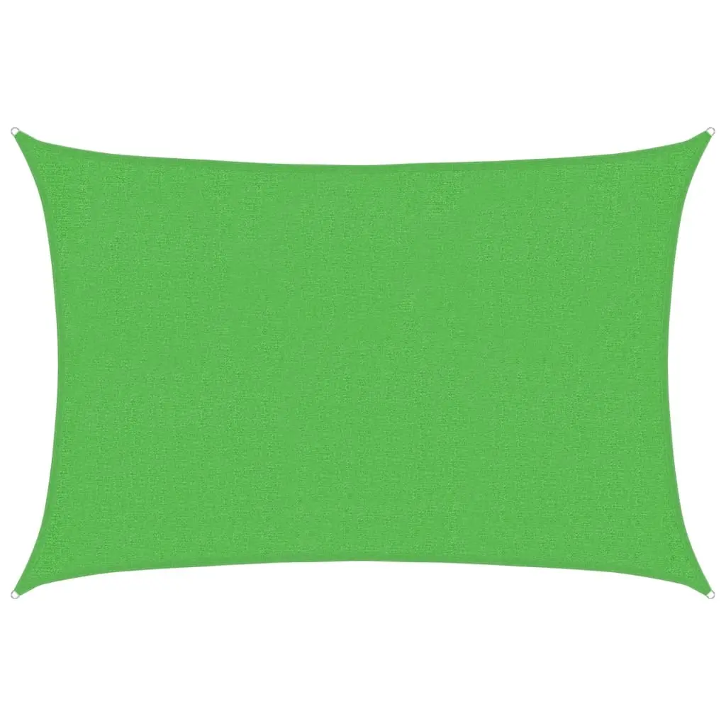 vidaXL Solseil 160 g/m² lysegrønn 2x3 m HDPE