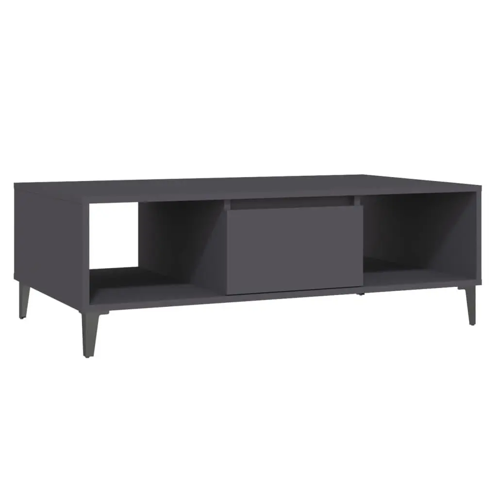 vidaXL Salongbord grå 103,5x60x35 cm konstruert tre