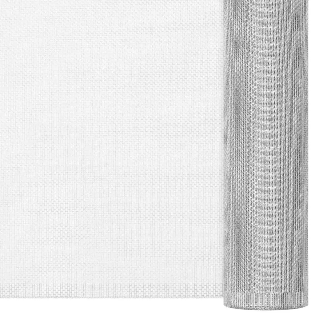 vidaXL Nettingskjerm aluminium 60x500 cm sølv