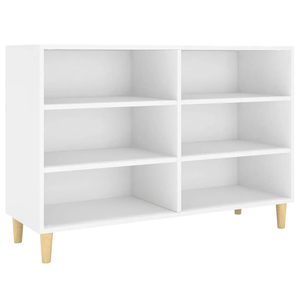 vidaXL Skjenk hvit 103,5x35x70 cm konstruert tre