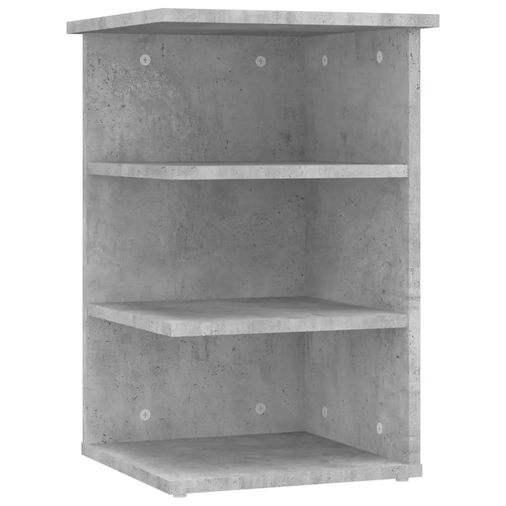 vidaXL Sideskap betonggrå 35x35x55 cm konstruert tre