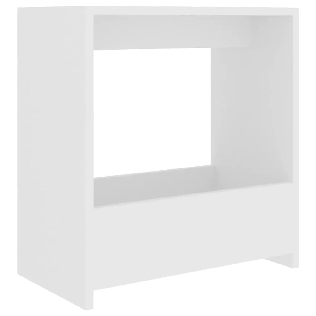 vidaXL Sidebord hvit 50x26x50 cm sponplate
