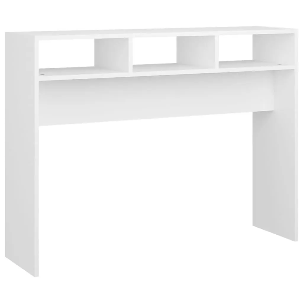 vidaXL Konsollbord hvit 105x30x80 cm konstruert tre
