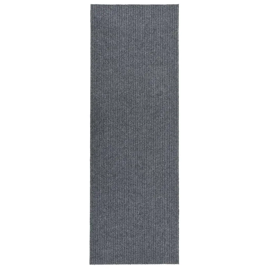 vidaXL Smussfangende teppeløper grå 100x350 cm