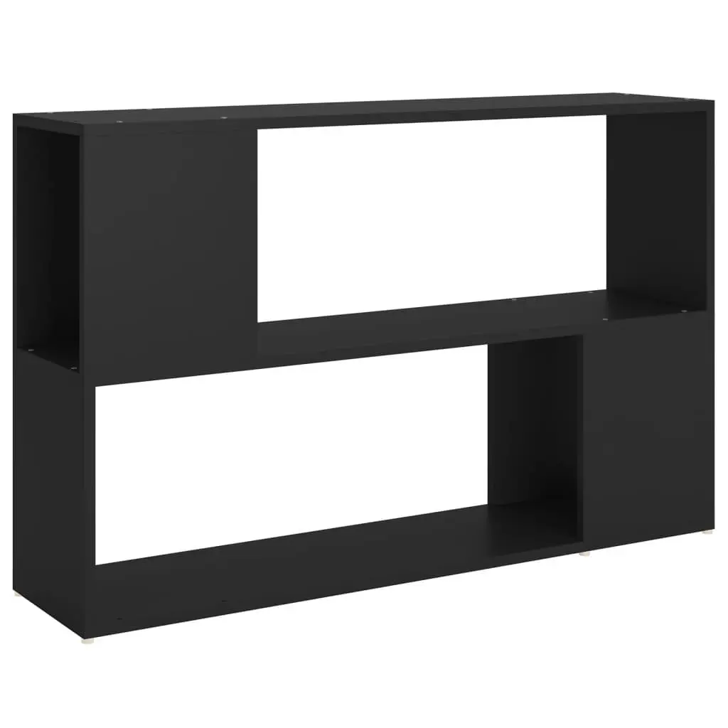 vidaXL Bokhylle svart 100x24x63 cm sponplate