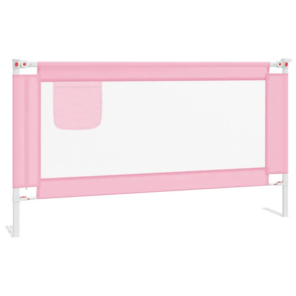 vidaXL Sengehest småbarn rosa 150x25 cm stoff