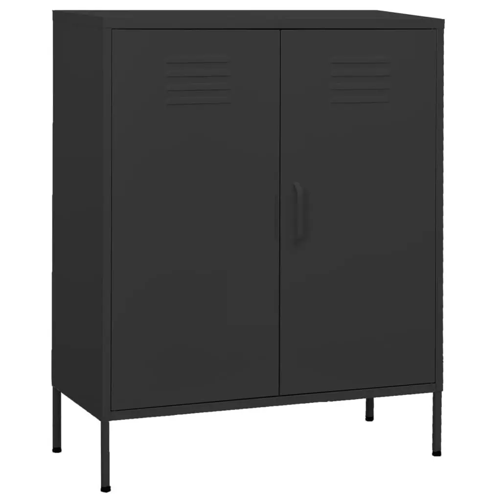 vidaXL Oppbevaringsskap antrasitt 80x35x101,5 cm stål