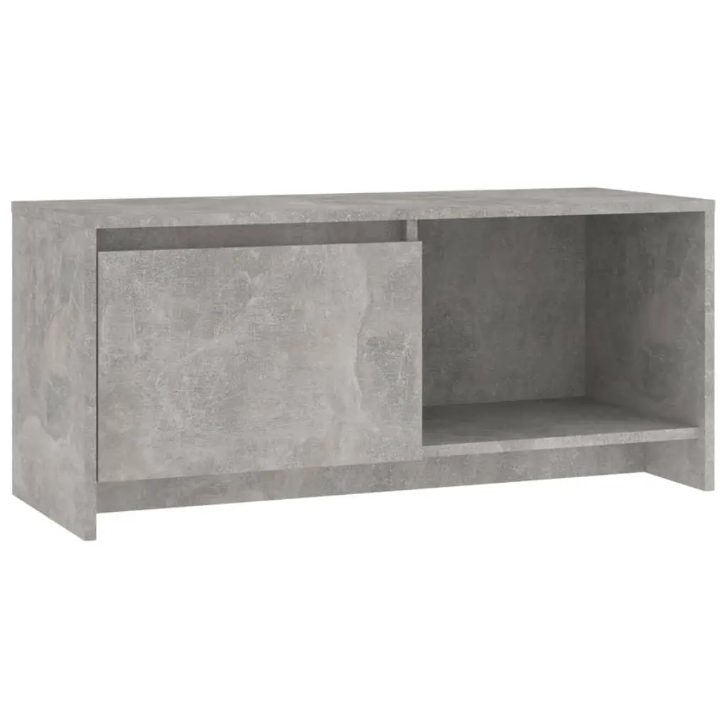 vidaXL TV-benk betonggrå 90x35x40 cm sponplate