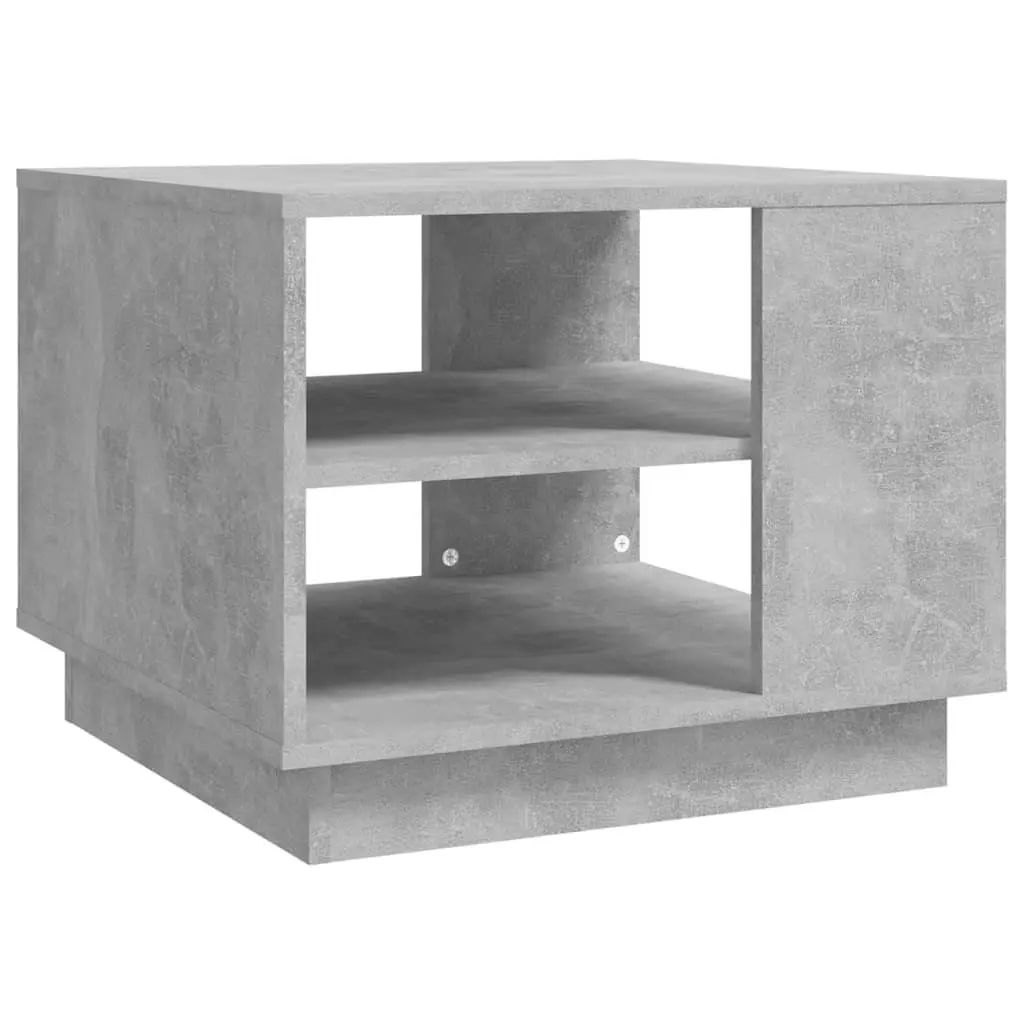 vidaXL Salongbord betonggrå 55x55x43 cm sponplate