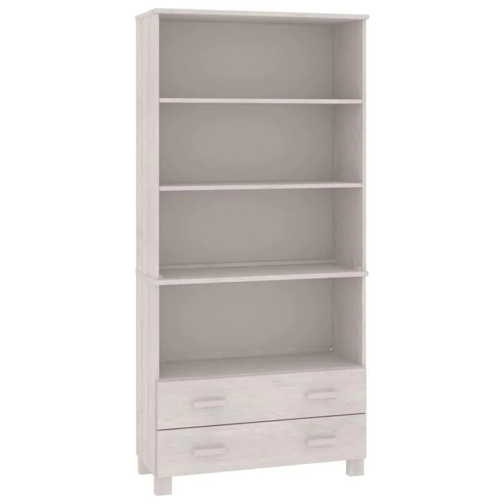 vidaXL Highboard HAMAR heltre furu hvit