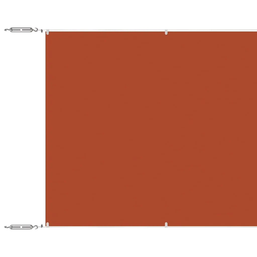 vidaXL Vertikal markise terrakotta 100x800 cm oxfordstoff