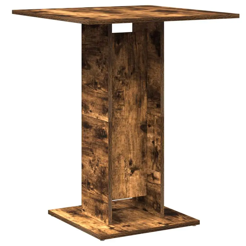 vidaXL Bistrobord røkt eik 60x60x75 cm konstruert tre