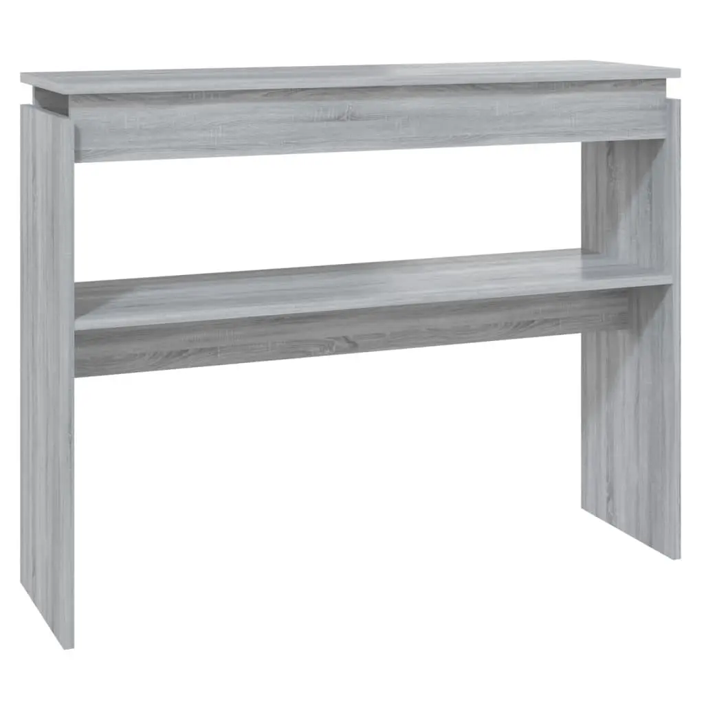 vidaXL Konsollbord grå sonoma 102x30x80 cm konstruert tre