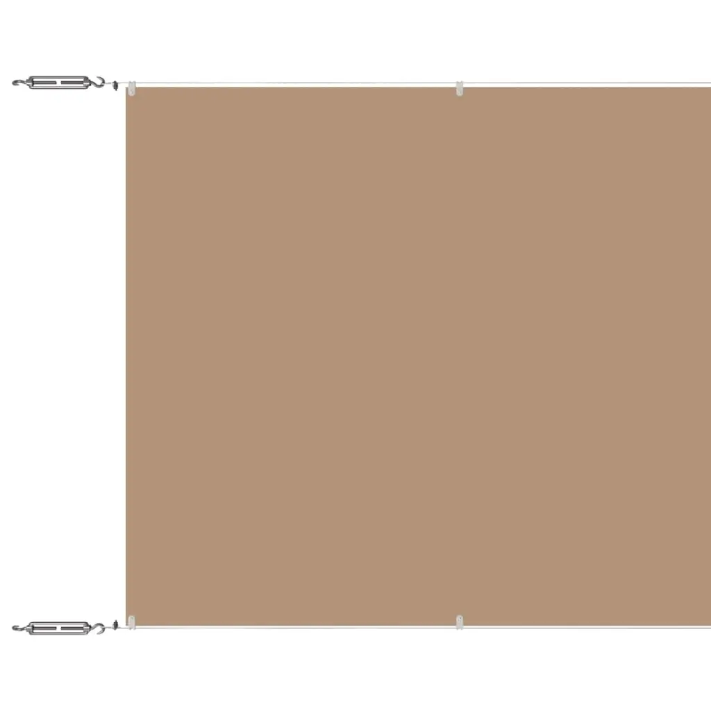 vidaXL Vertikal markise gråbrun 60x1200 cm oxfordstoff