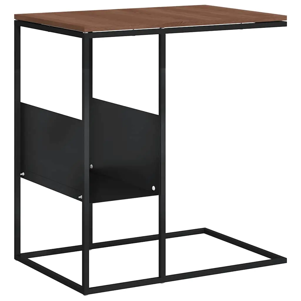 vidaXL Sidebord svart 55x36x59,5 cm konstruert tre