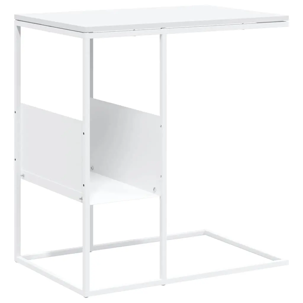 vidaXL Sidebord hvit 55x36x59,5 cm konstruert tre