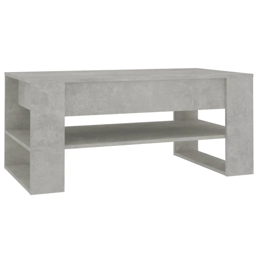 vidaXL Salongbord betonggrå 102x55x45 cm konstruert tre