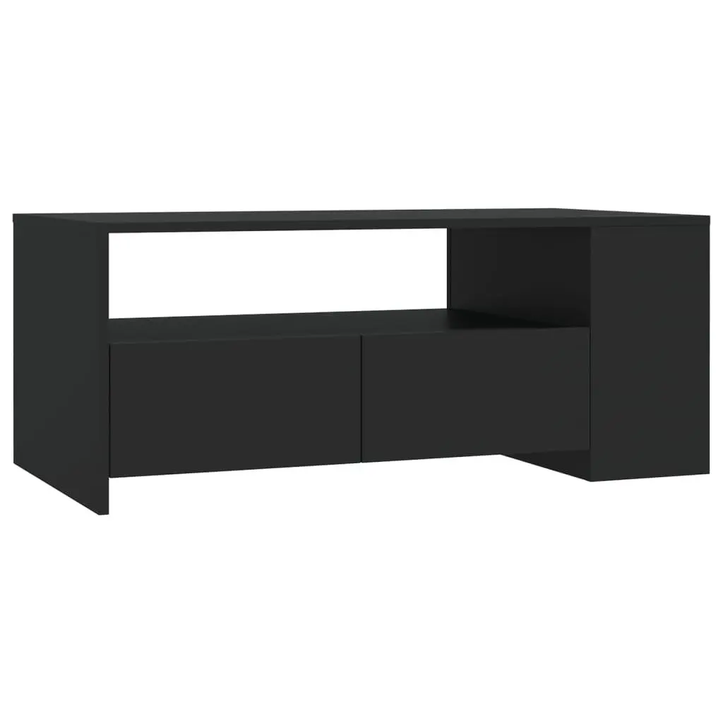 vidaXL Salongbord svart 102x55x42 cm konstruert tre