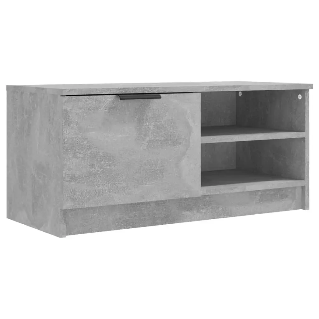 vidaXL TV-benk betonggrå 80x35x36,5 cm konstruert tre