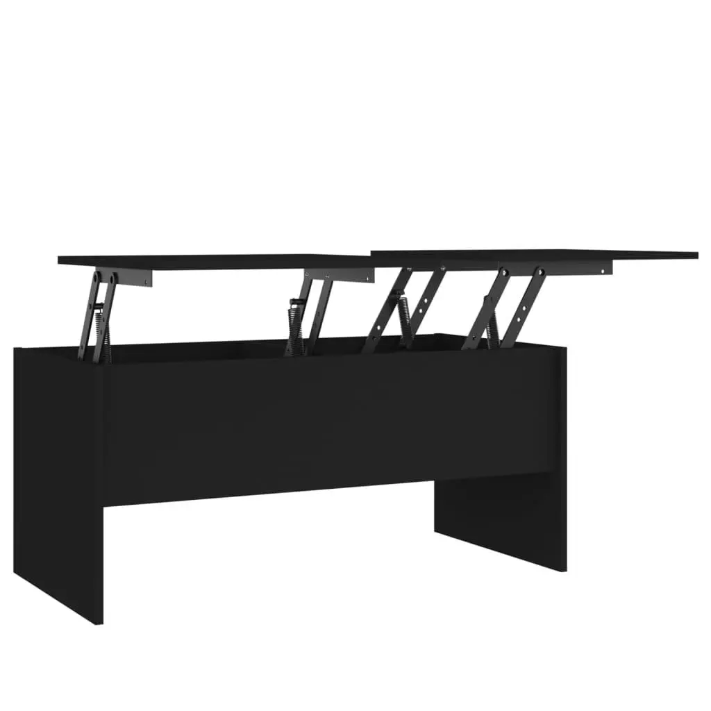 vidaXL Salongbord svart 102x50,5x46,5 cm konstruert tre