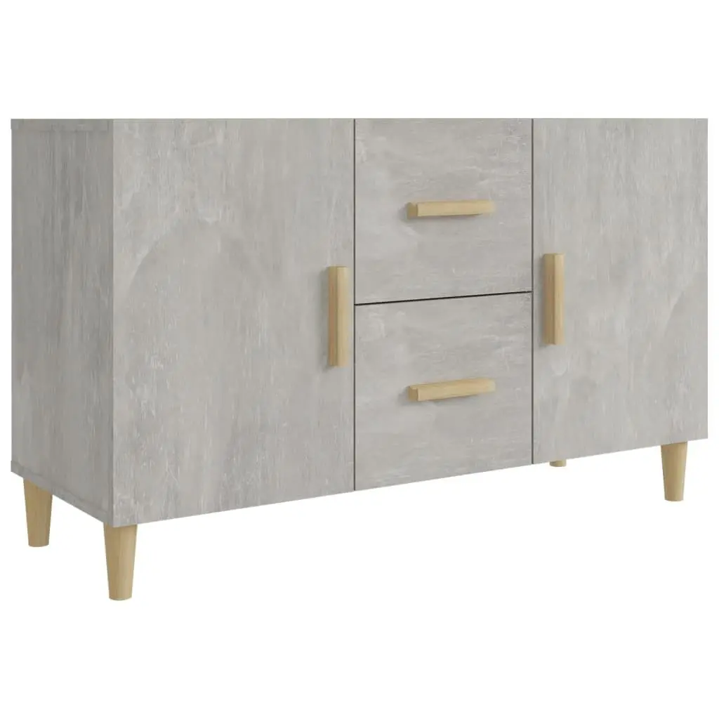 vidaXL Skjenk betonggrå 100x36x60 cm konstruert tre