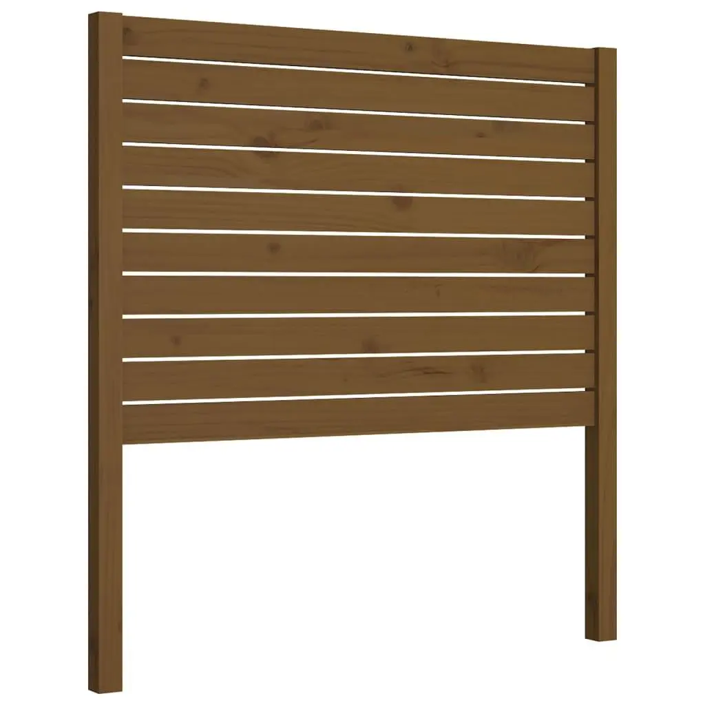 vidaXL Sengegavl honningbrun 106x4x100 cm heltre furu