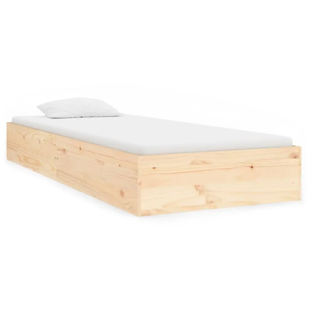 vidaXL Sengeramme heltre 75x190 cm