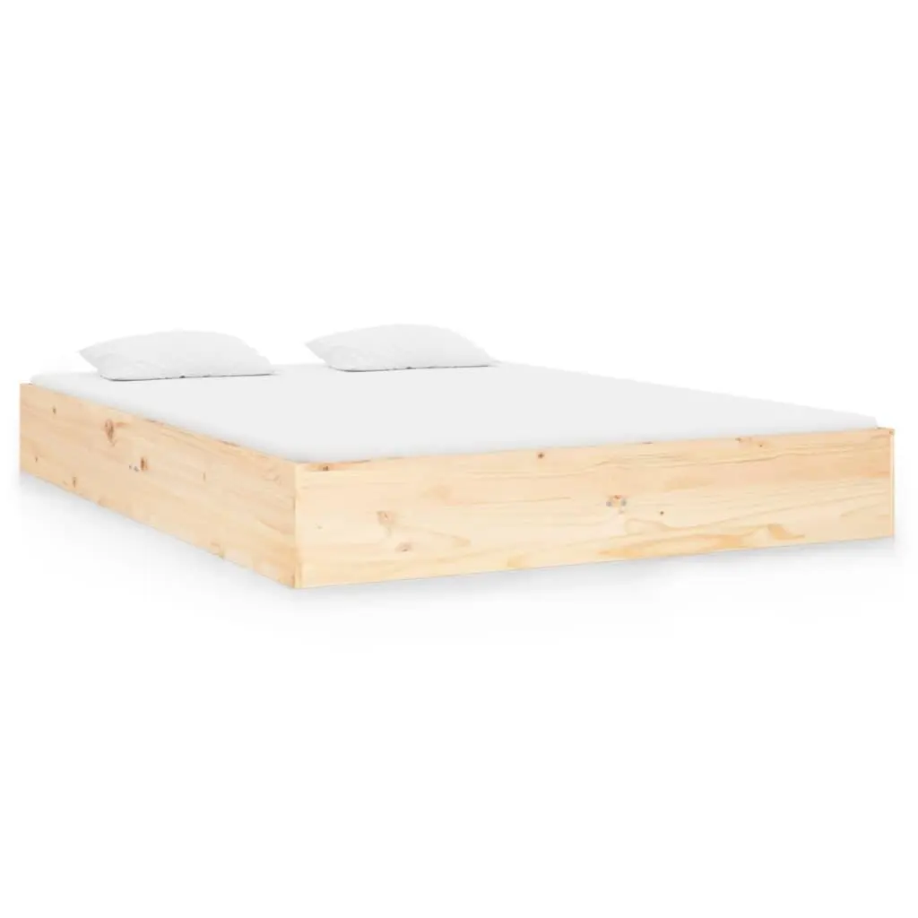 vidaXL Sengeramme heltre 140x190 cm