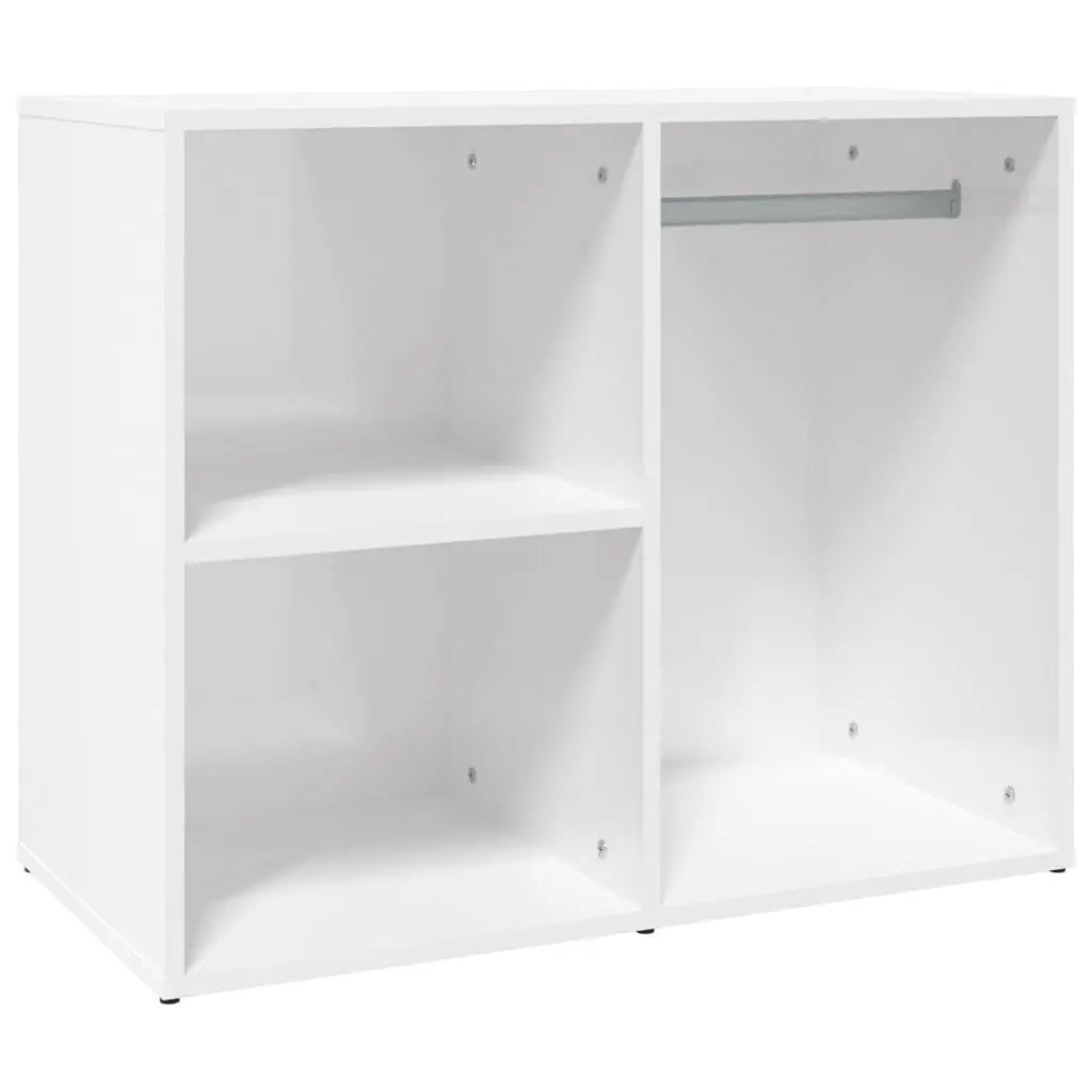 vidaXL Sminkeskap høyglans hvit 80x40x65 cm konstruert tre