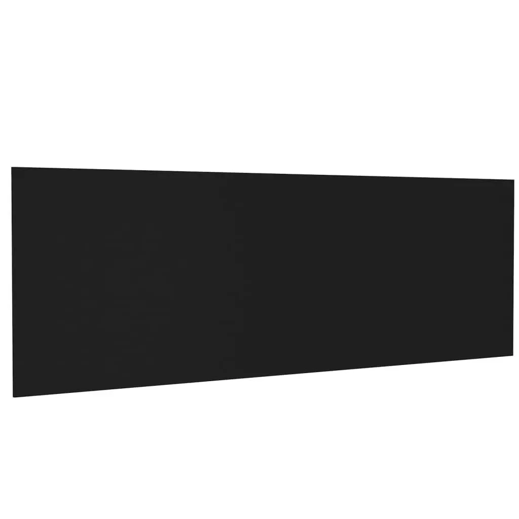 vidaXL Veggmontert sengegavl svart 240x1,5x80 cm konstruert tre