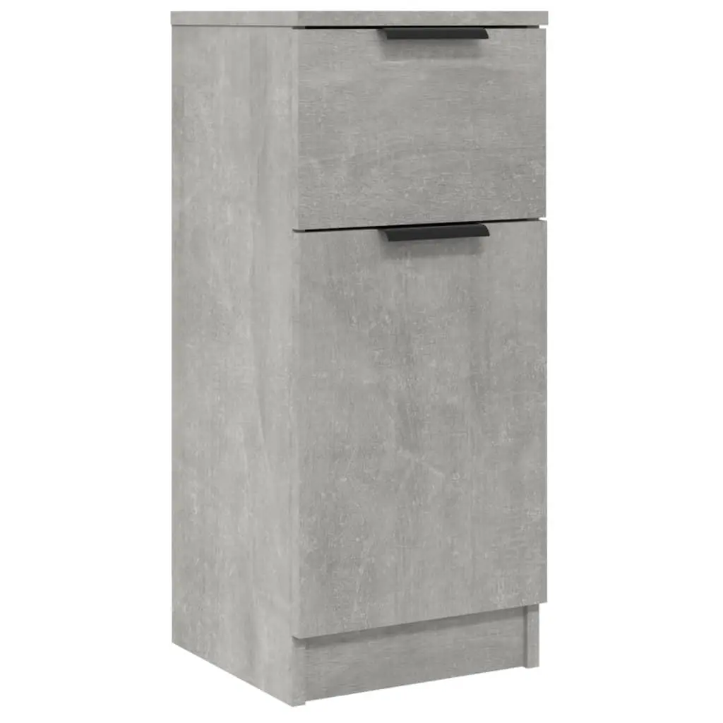 vidaXL Skjenk betonggrå 30x30x70 cm konstruert tre