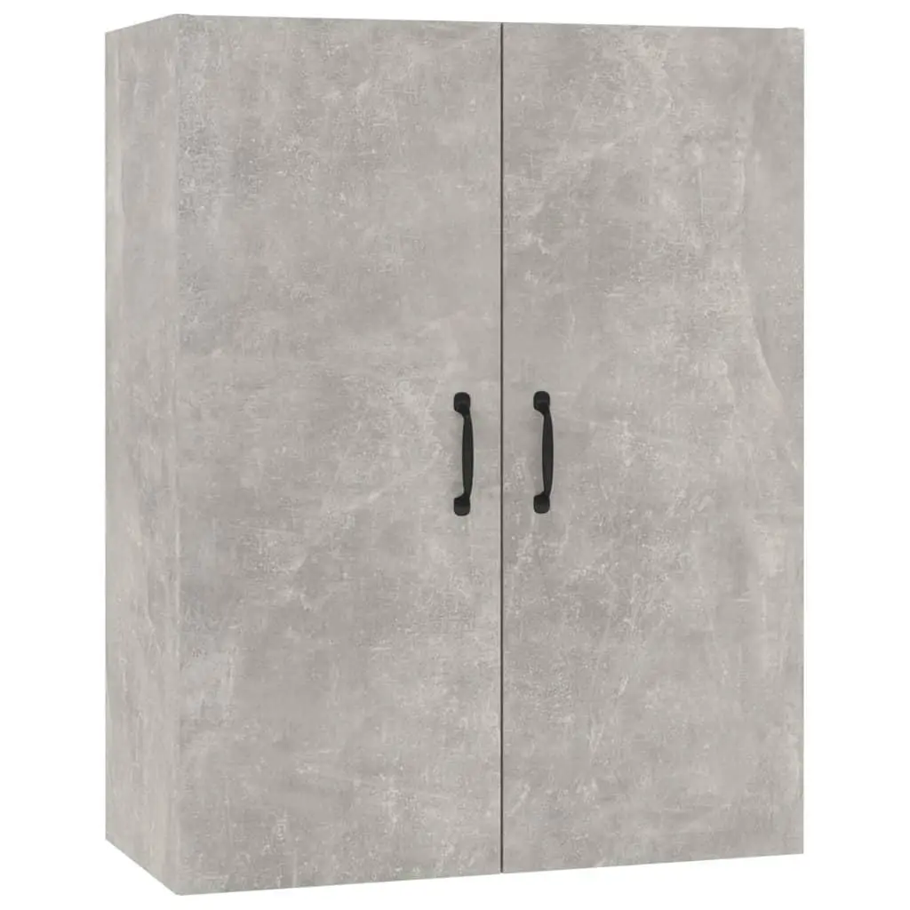 vidaXL Veggskap betonggrå 69,5x34x90 cm konstruert tre
