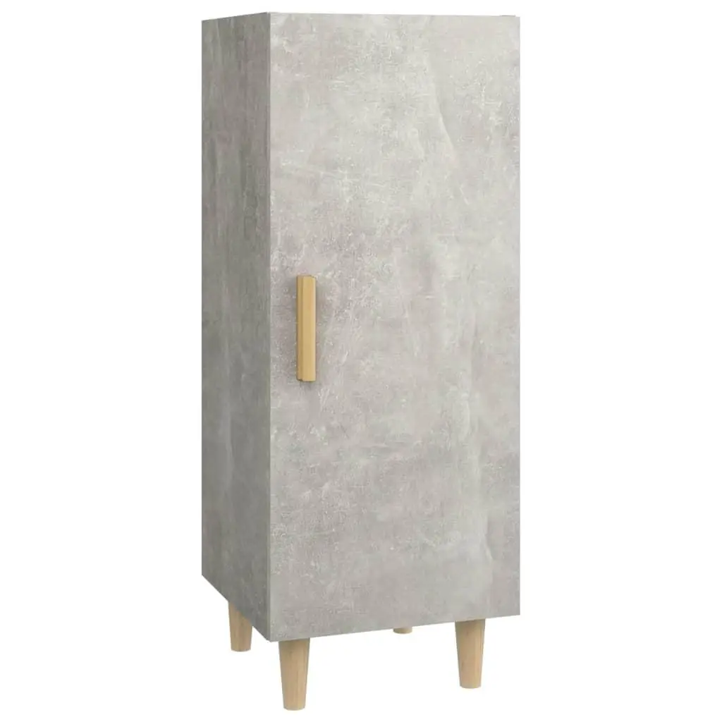 vidaXL Skjenk betonggrå 34,5x34x90 cm konstruert tre