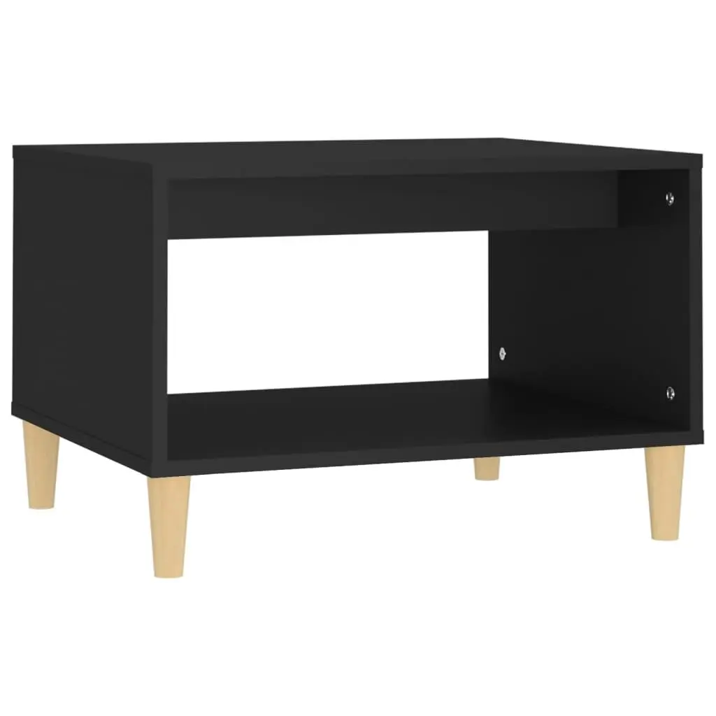 vidaXL Salongbord svart 60x50x40 cm konstruert tre