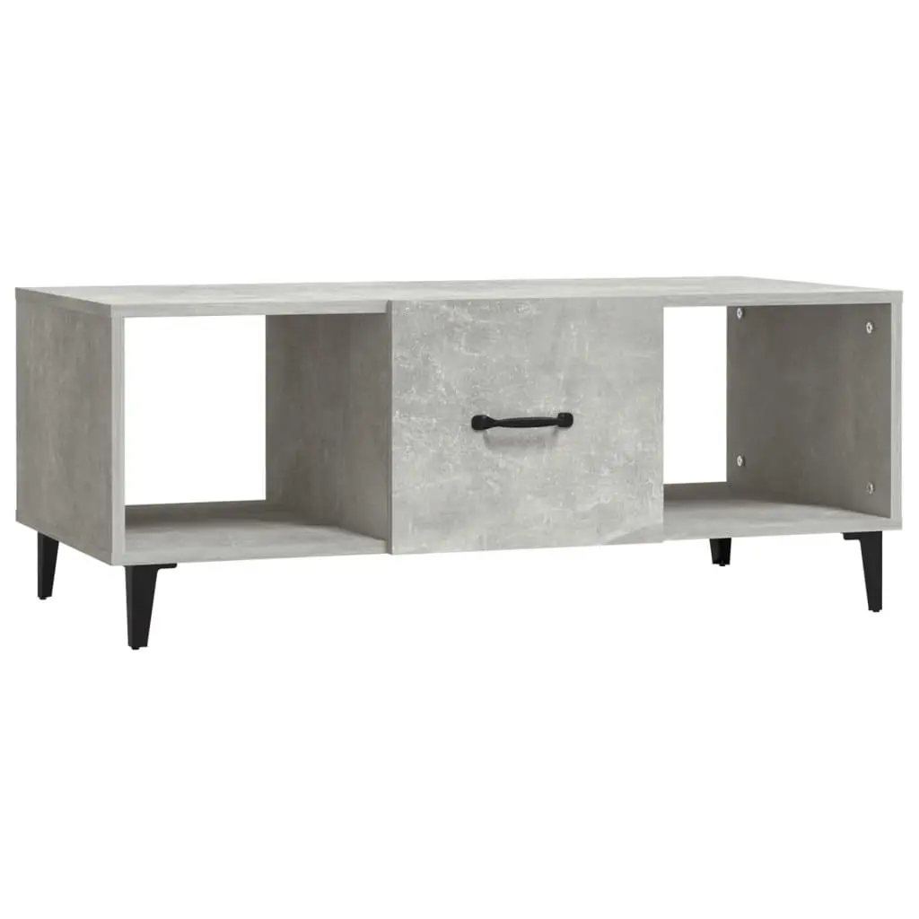 vidaXL Salongbord betonggrå 102x50x40 cm konstruert tre