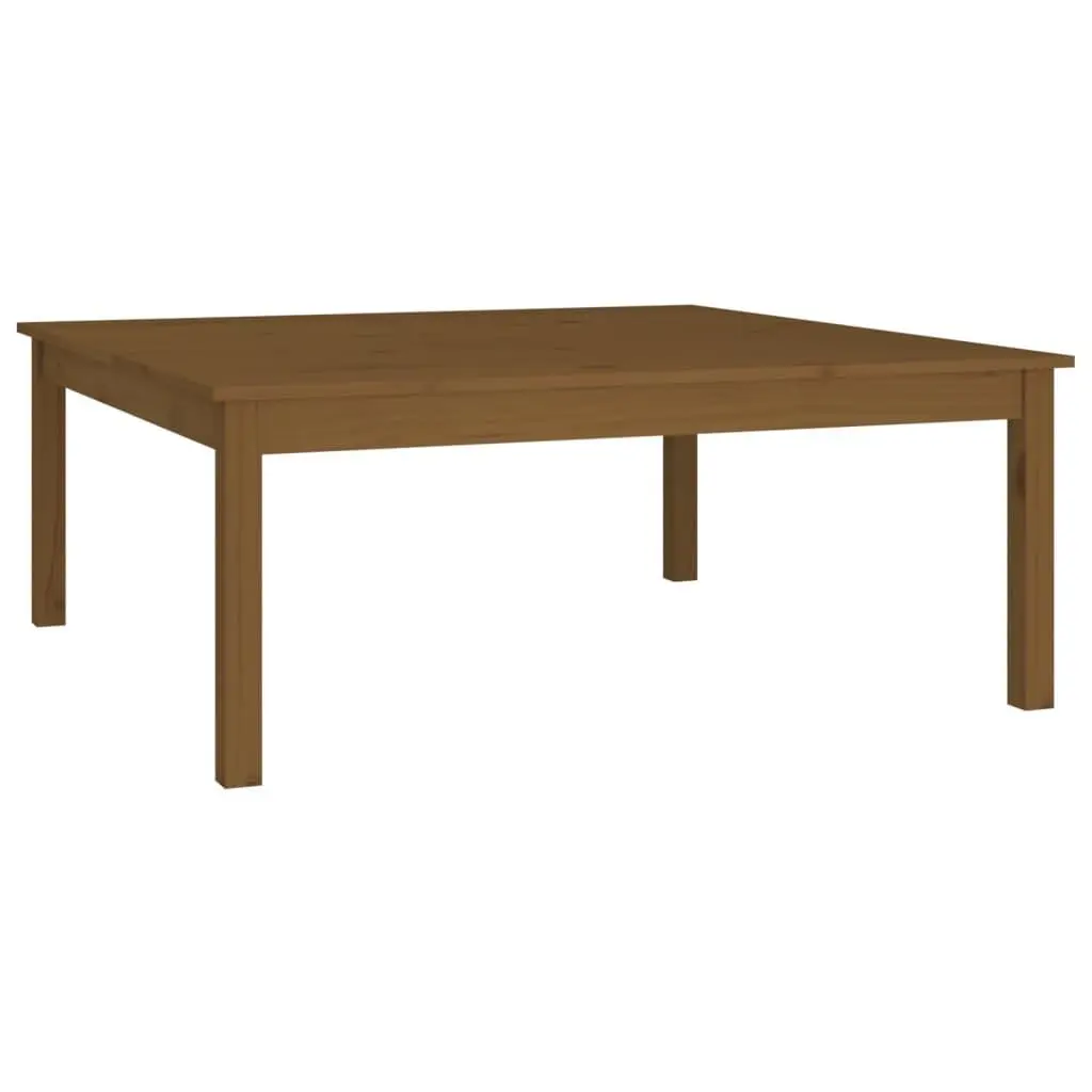 vidaXL Salongbord honningbrun 100x100x40 cm heltre furu