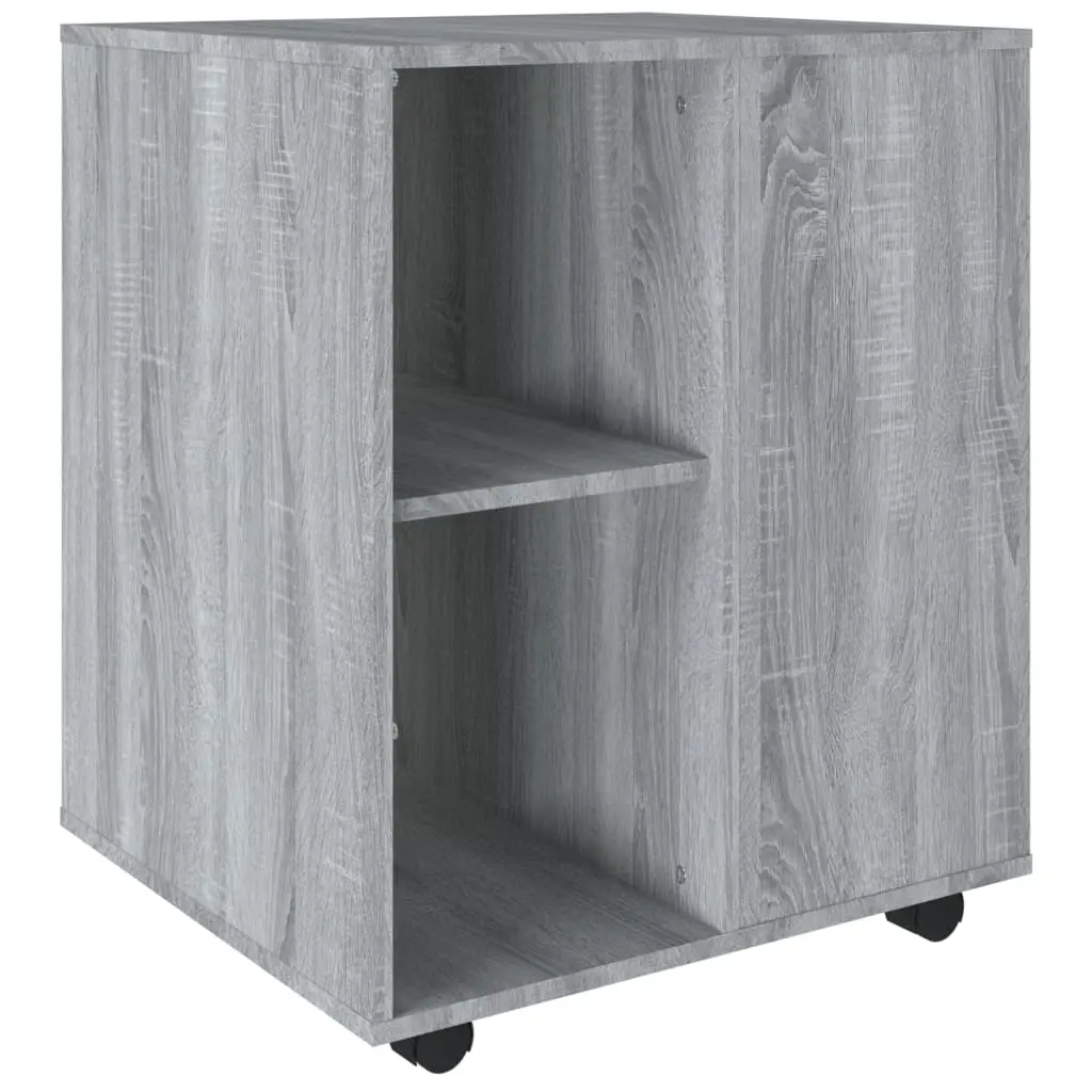 vidaXL Rulleskap grå sonoma 60x53x72 cm konstruert tre
